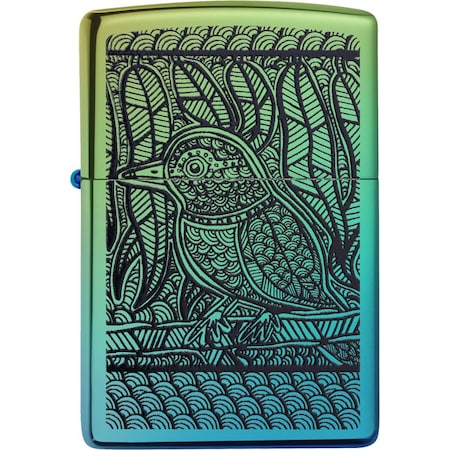 Zippo 2022 Zippo Australian Artist John Smith Gumbula, Hp Teal,  ZIP-49611